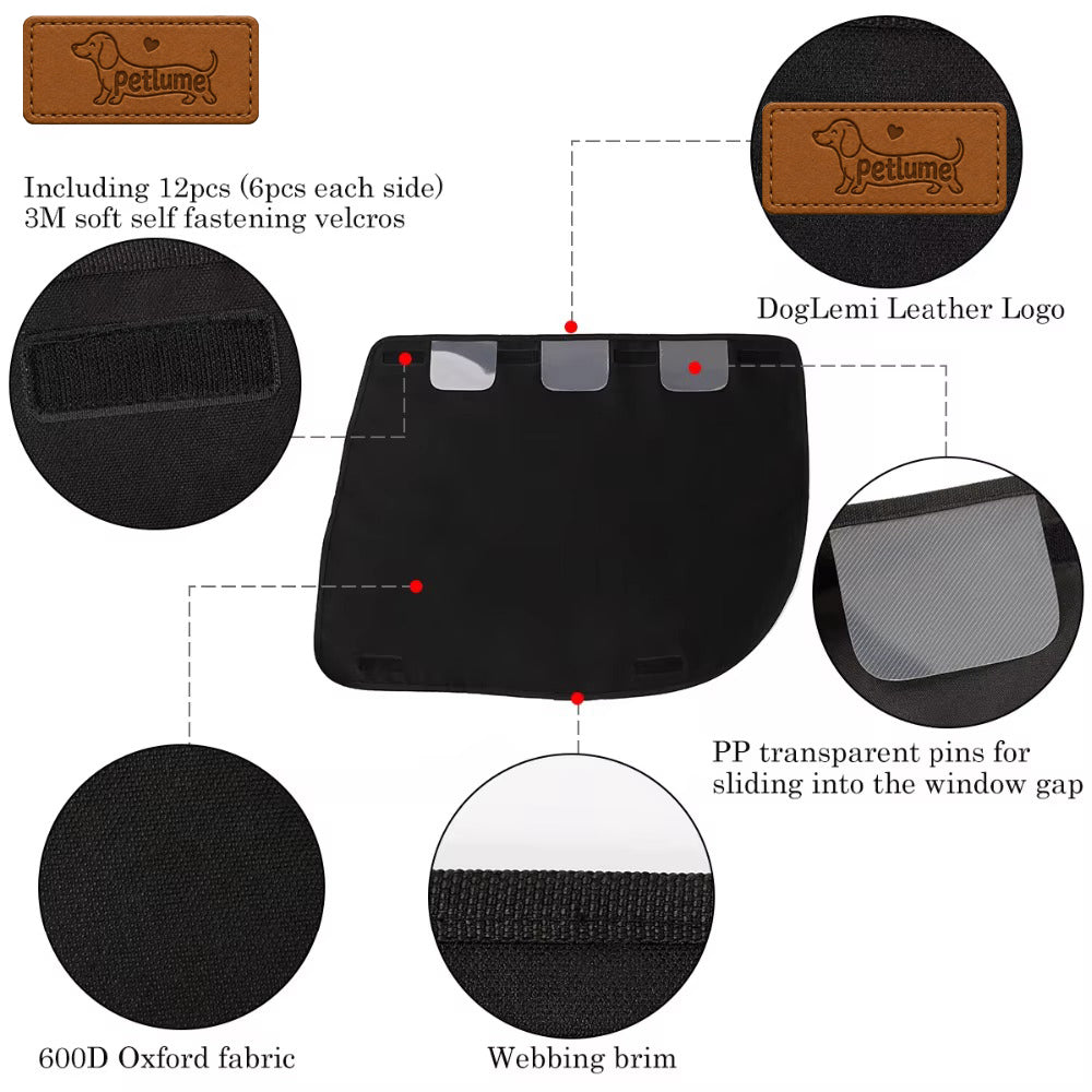 Foldable Oxford Pet Car Door Protector