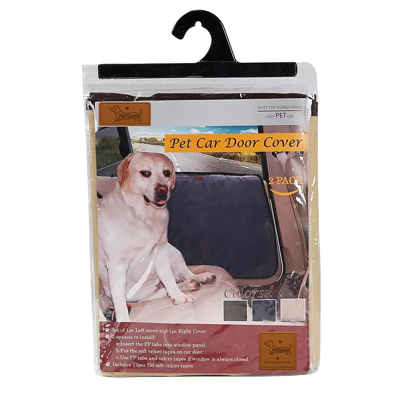 Foldable Oxford Pet Car Door Protector