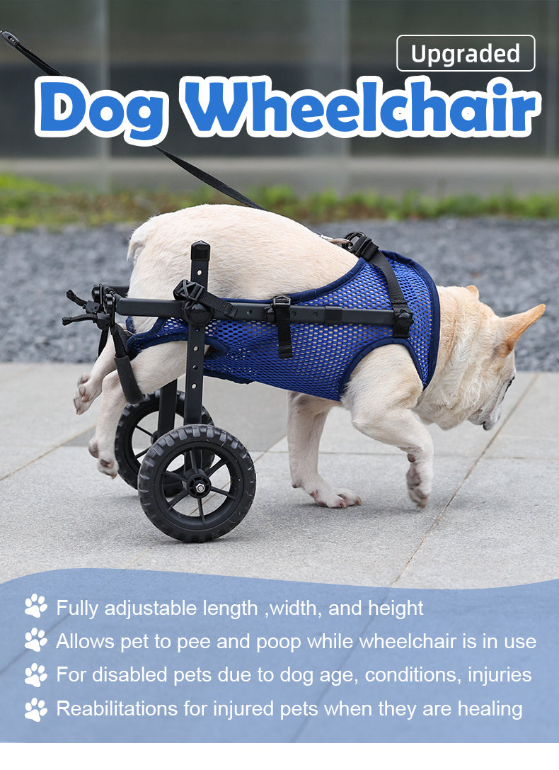 Adjustable 2-Wheel Pet Wheelchair